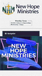 Mobile Screenshot of newhopeministries.org